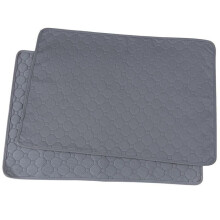 Set van 2 absorberende hygiënematten, 60 x 45 cm, met waterdichte en absorberende laag, antislip, herbruikbaar en