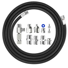 1 kit de raccords rapides pour aérographe, adaptateur de précision compatible avec les pistolets à peinture à compresseur d'air