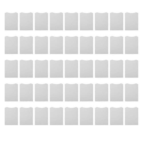 50pcs Cardboard Shirt Inserts Foldable Laundry Folder White