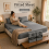 Imperial Rooms (Grey, Super King) 2-Pack Deep Fitted Sheet 25CM Mattress Bed Sheets | Extra Deep 300 Thread Count Smooth & Silky 1
