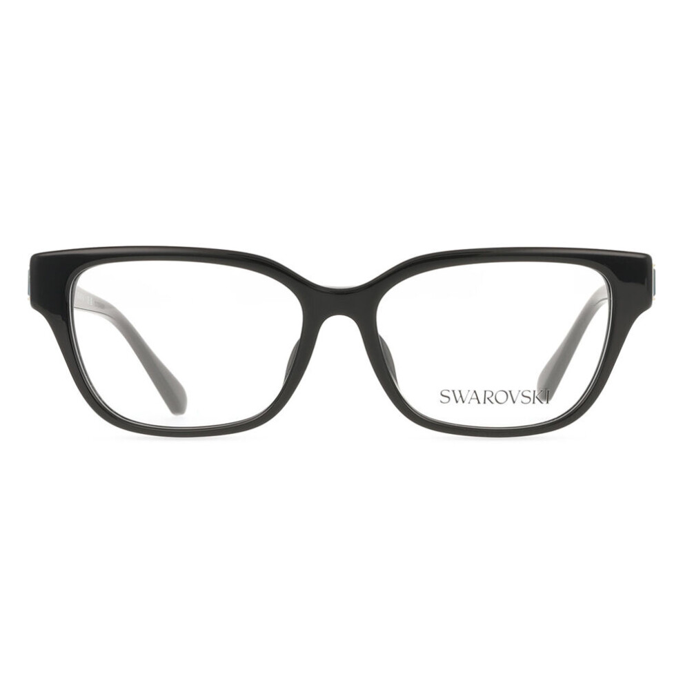 Swarovski Black Woman Sk2049d 1001 Optical Frames Acetate Pillow Normal - Image 2