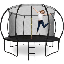 Trampoline Enfant Extérieur - HYPERMOTION - 366 cm - Filet de sécurité Zippé - Échelle antidérapante - 150 Kg Max