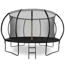 Trampoline extérieur - HYPERMOTION - HyperMotion - 430 cm (14FT) - Filet de sécurité zippé - Échelle incluse