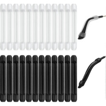 Almofadas de silicone para óculos, 12 pares, antiderrapantes, conjunto de 2 cores