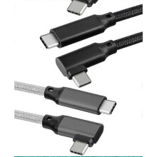 USB-C-Verbindungskabel kompatibel mit Oculus Quest 2, 2er-Pack, Schwarz, 0,5 m