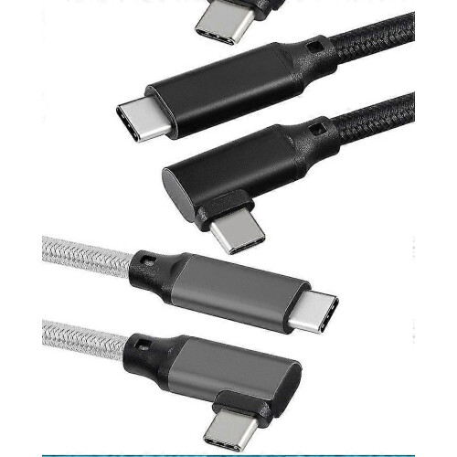 USB-C Link Cable Compatible with Oculus Quest 2, 2 Pack, Black, 1.64ft