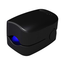 Aparelho de luz para tratamento de fungos nas unhas das mãos e dos pés, cor preta.