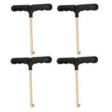 Schnürsenkelspanner für Schlittschuhe, 4-teilig, Eisenwerkzeug für Schnürhaken an Eishockey-Schlittschuhen, kompatibel mit Eislaufschuhen