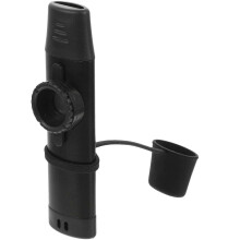 Metalen kazoo, compact ontwerp met één gat en membraan.