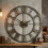 Large Metal Wall Clock for Living Room and Kitchen 1
