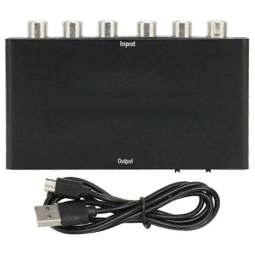 Conversor de interface multimídia RCA para HDMI, vídeo HD, compatível com TV, Xbox, PS4 e PS3.