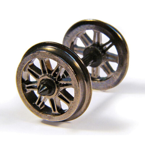 Bachmann Branchline 36-028 Metal Split Spoked Wagon Wheels x10