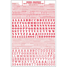 Woodland Scenics MG753 Stencil & Block Roman Red