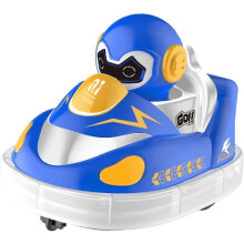 RC Battle Bumper Car Toy with Music Light for Toddler Kids Family Battles Blue