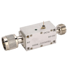 Module amplificateur RF à large bande avec blocage CC et câble coaxial de polarisation Risegun 0,1-200 MHz 1 A pour commande de modulation optique