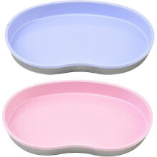 Bandeja de aço inoxidável com 4 peças para joias, compatível com ferramentas de maquiagem e unhas, além de acessórios.