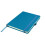 Carnet A5 premium à couverture rigide lignée avec élastique de fermeture, 196 pages, bleu clair 2