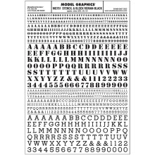Woodland Scenics MG751 Stencil & Block Roman Black