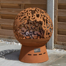 57cm Steel Helios Fireglobe Outdoor Garden Fire Pit