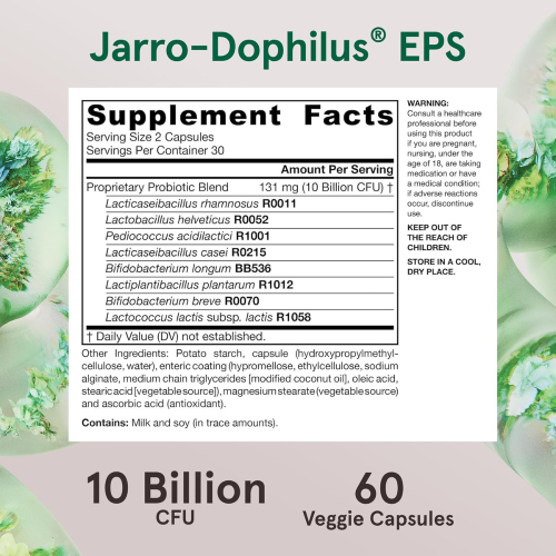 Jarrow Formulas, Jarro-Dophilus EPS, 60 Φυτικής Φιάλης (5 Δισεκατομμύρια CFU ανά Φιάλη) 2