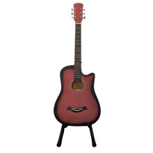 (Coffee) 38" Full Size Cutaway Acoustic Guitar with Steel Strings & Carry Bag Hardwood Finish Classical Style