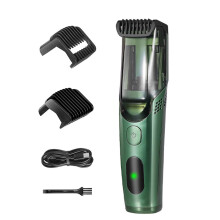 Home Use Electric Hair Cutter Stainless Steel Texture-Green