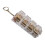 Simulation Keyboard Stress Relief Keychain Toy with-khaki 1