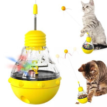 Interactief kattenspeelgoed voor binnen, 360 zelfdraaiend kattenspeelgoed, draaiend kattenspeelgoed als cadeau voor je kat