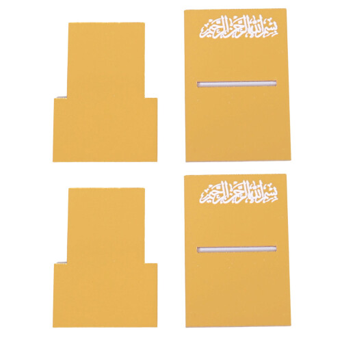 Acrylic Ramadans Date Holder,Eid Ramadans Table-Gold 5