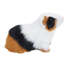 Simulation Hamster Statue Model Figurine with Faux Furs-0603BW