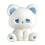 Realistic Sitting Postures Cats Plush Doll-White and blue cat 1