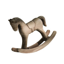 Handgemaakt houten hobbelpaard beeldje Scandinavisch-6