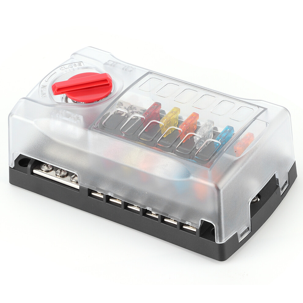 12 Circuit Fuse Box With Blown Indicator For Car 7444352738199