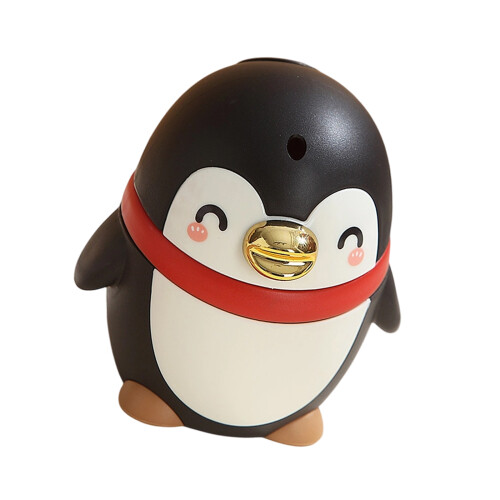 Plastic Automatic Toothpick Dispenser Penguins-black and white