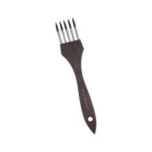 Wooden Handle Painting Comb Brush Premium Bristles Versatile-2