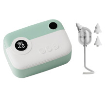 Electric Nasal Aspirator with 2 Nozzle Automatic Nose-Green