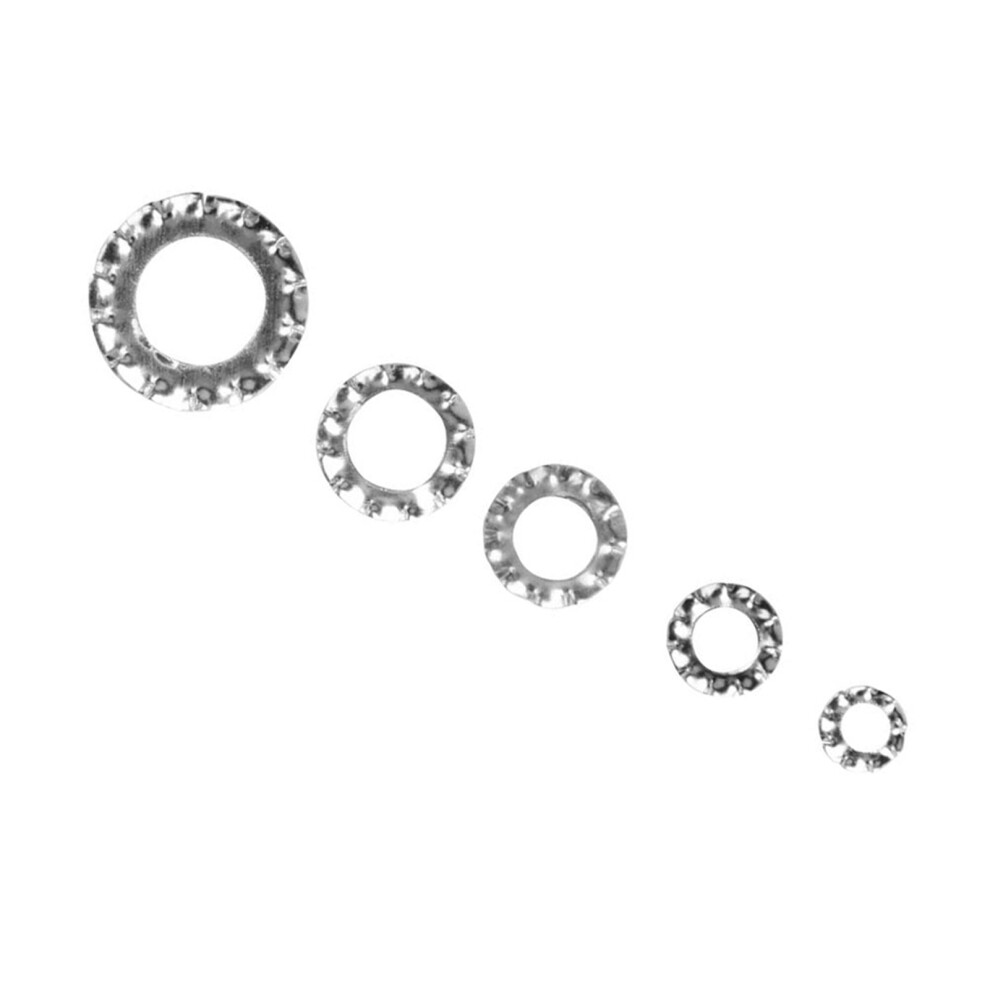 700pcs Galvanised Spring Washer Mix