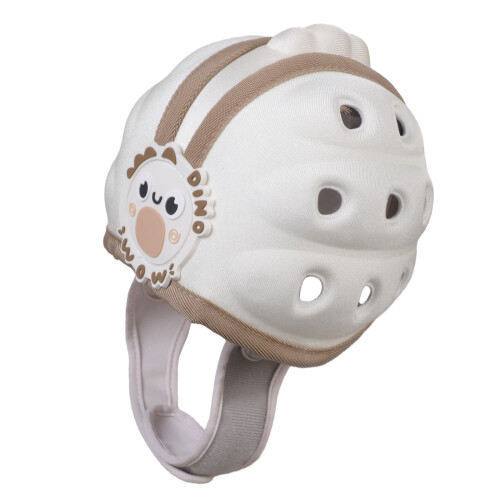 Infant Protective Helmet Hat Elasticated Comfort-brown