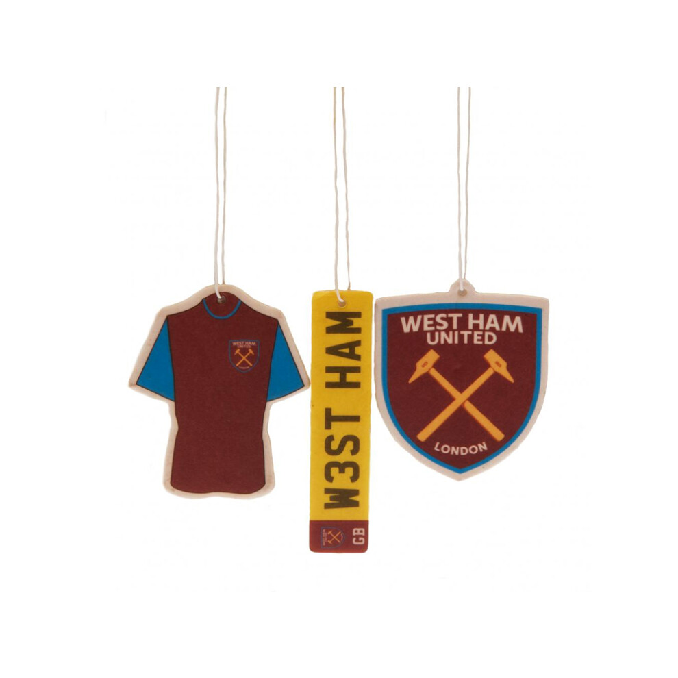 West Ham Three Pack Air Freshener 5051586304063