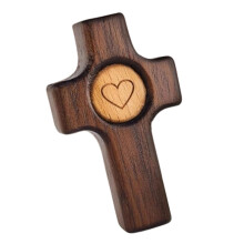 Walnuts Wood Crosses Comfort and Prayer Crosses Religious Pocket