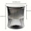 Lazy Hydroponic Self-Watering Flower Pot - Transparent Double-Layer Desktop Planter (Blue) 5