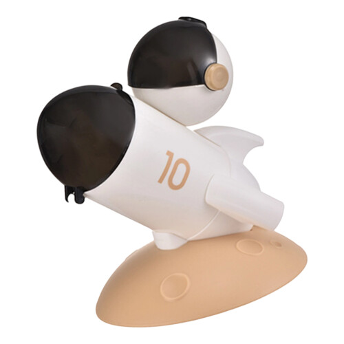 Space Theme Pencil Cup Large Compartment Desktop Pen-Khaki