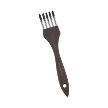 Premium Multi Tooth Painting Comb Comfortable Wooden Grip-5