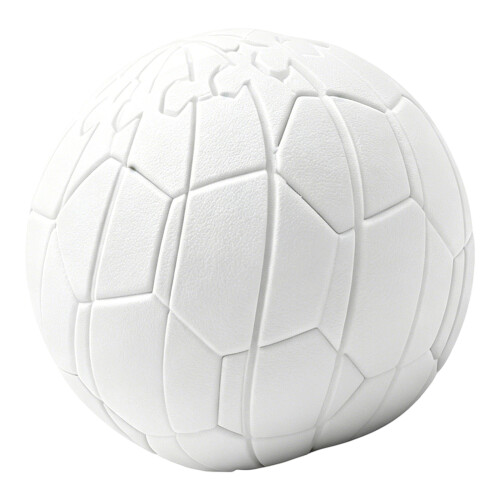 Fidgets voetbal 3D-geprinte transformeerbare voetbal gladde-Wit