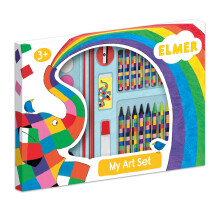Elmer Children's 42 Piece Art Set - Includes Paints and Crayons