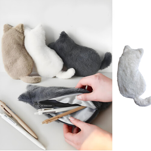 Zippered Design Pen Holders Premium Pen Storage Bag-Black 1