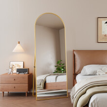 (Gold, 162x53cm) Arch Full Length Mirror Floor
