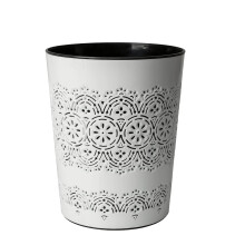 BlueCanyon White Flora 9L Waste Bin