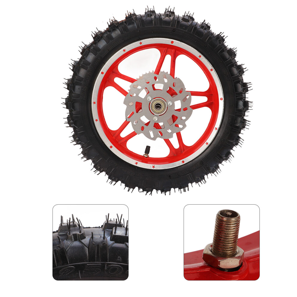 2.5X10 Dirt Bike Rear Wheel Rim Tyre Assembly 7444352696277