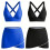 Separate Top Bottom Swimming Suit Two Piece Design for-Black M 3